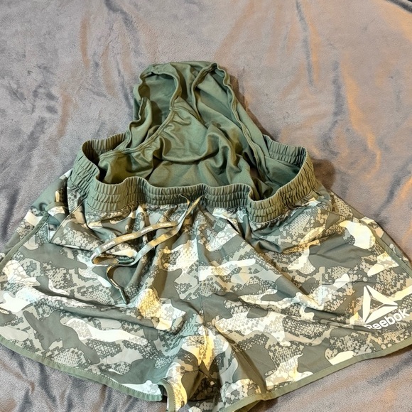 Reebok Green and White Athletic Shorts

#1065 - Picture 8 of 10